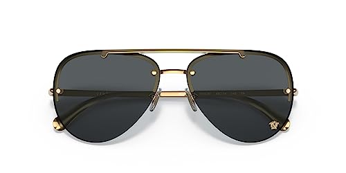 Versace Gold/Dark Grey Sunglasses One Size VE2231
