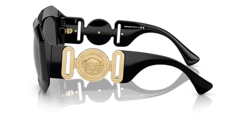 Versace Women's Sunglasses - Black Frame, Dark Grey Lens