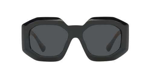 Versace Women's Sunglasses - Black Frame, Dark Grey Lens