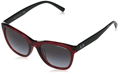 Women's ARMANI EXCHANGE Square Sunglasses, Bordeaux/Grey Gradient