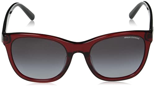 Women's ARMANI EXCHANGE Square Sunglasses, Bordeaux/Grey Gradient