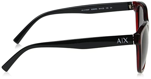 Women's ARMANI EXCHANGE Square Sunglasses, Bordeaux/Grey Gradient