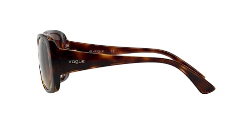 Vogue Women's Square Sunglasses, Dark Havana/Brown Gradient