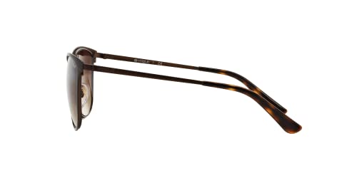 Vogue Eyewear Women's Round Sunglasses, Matte Brown, 55mm