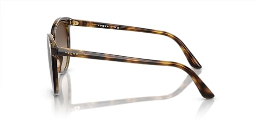 Vogue Woman Sunglasses Dark Havana Frame Brown Gradient