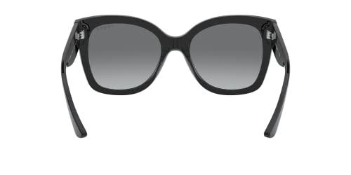 Vogue Woman Sunglasses: Black Frame, Grey Gradient Lenses