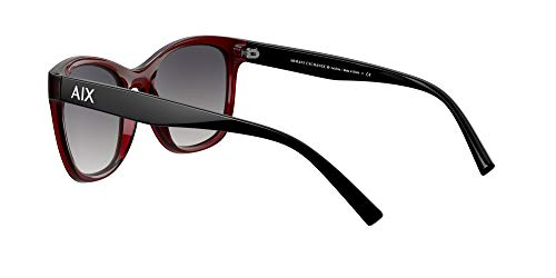 Women's ARMANI EXCHANGE Square Sunglasses, Bordeaux/Grey Gradient