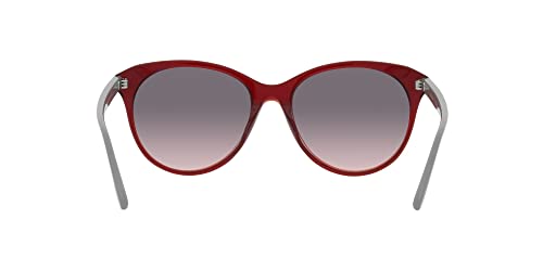 Vogue Women's Round Sunglasses, Bordeaux/Pink Gradient, Low Bridge