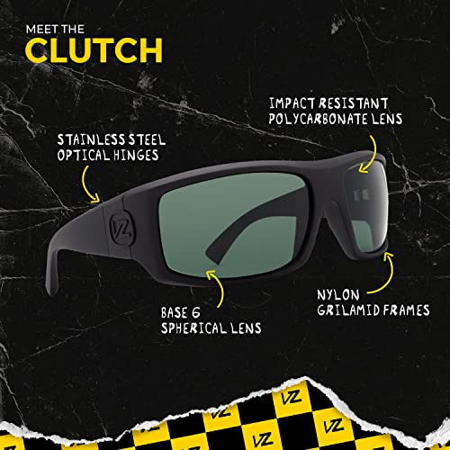 VonZipper Women's Clutch Sunglasses - Black Satin/Grey