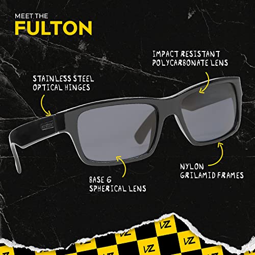 VonZipper Fulton Black Gloss Sunglasses for Men and Women