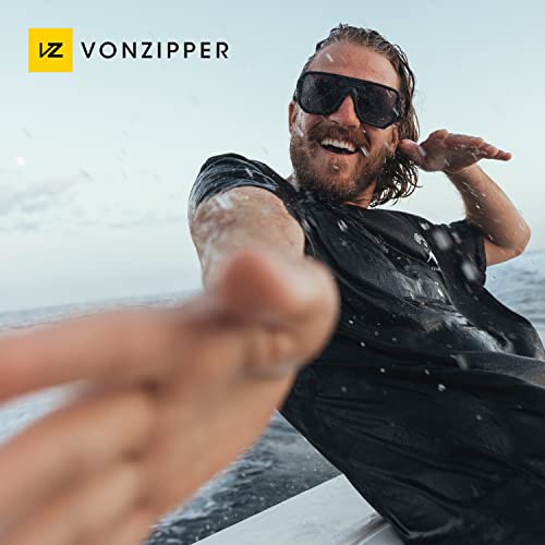 VonZipper Roller Sunglasses Black Gloss UV Protection Square