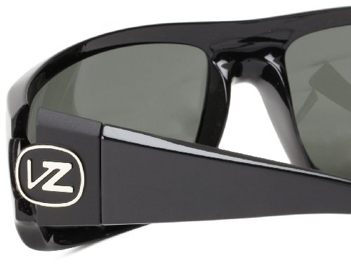VonZipper Clutch Sunglasses, Black Gloss/Grey, Womens One Size
