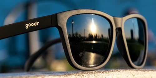 goodr Running Sunglasses in Black with Black Lens
