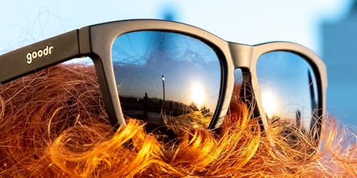 goodr Running Sunglasses in Black with Black Lens