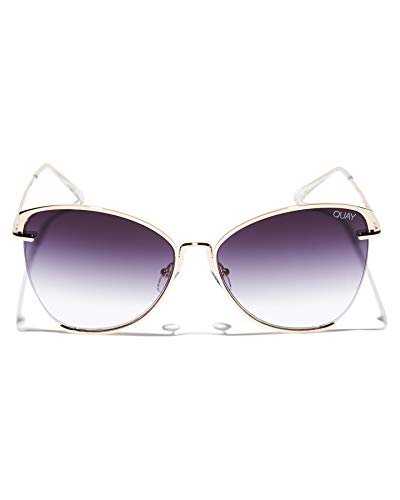 QUAY AUSTRALIA Gold/Smoke Sunglasses - Dusk To Dawn