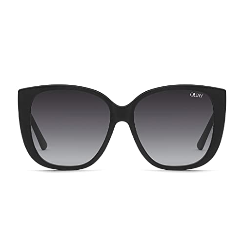 QUAY AUSTRALIA Matte Black/Smoke Fade Sunglasses One Size