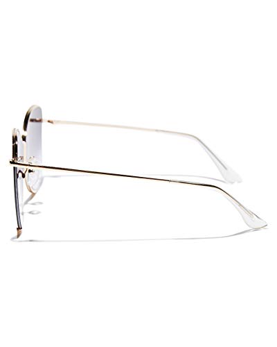 QUAY AUSTRALIA Gold/Smoke Sunglasses - Dusk To Dawn