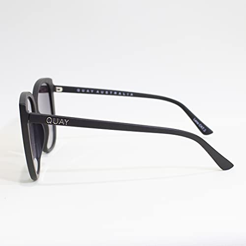 QUAY AUSTRALIA Matte Black/Smoke Fade Sunglasses One Size