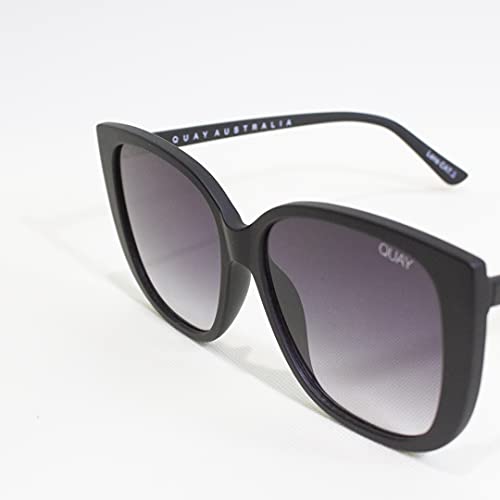 QUAY AUSTRALIA Matte Black/Smoke Fade Sunglasses One Size