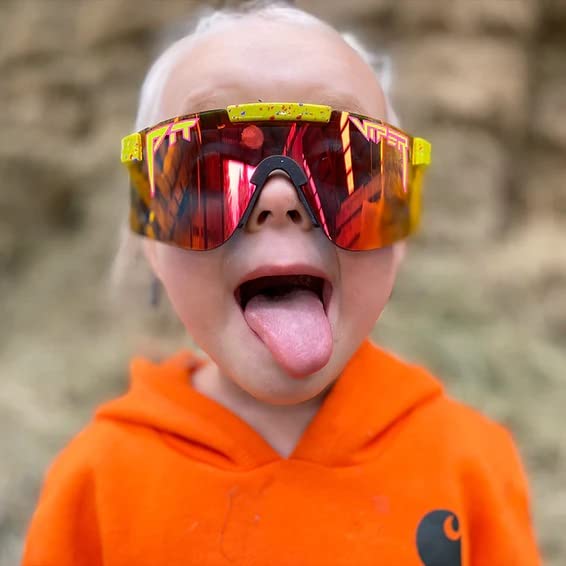 Pit Viper 1993 Sunglasses Rainbow Lens Narrow Fit