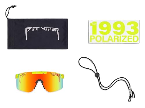Pit Viper 1993 Sunglasses Rainbow Lens Narrow Fit