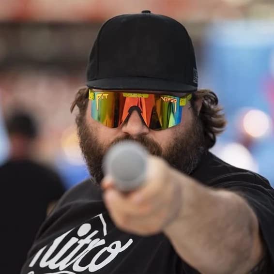 1993 Original Pit Viper Sunglasses Rainbow Polarized Wide