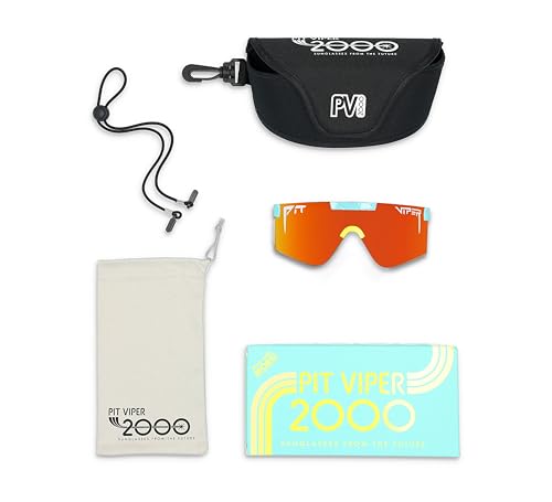 Pit Viper Playmate 2000 Sunglasses Rainbow Lens Z87+