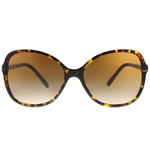 BURBERRY Dark Havana Square Sunglasses Brown Gradient Lens