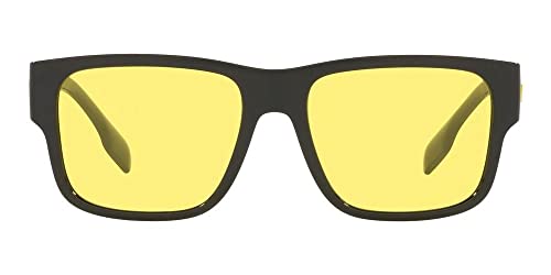 BURBERRY BE 4358 Knight Black Yellow Sunglasses