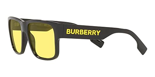 BURBERRY BE 4358 Knight Black Yellow Sunglasses