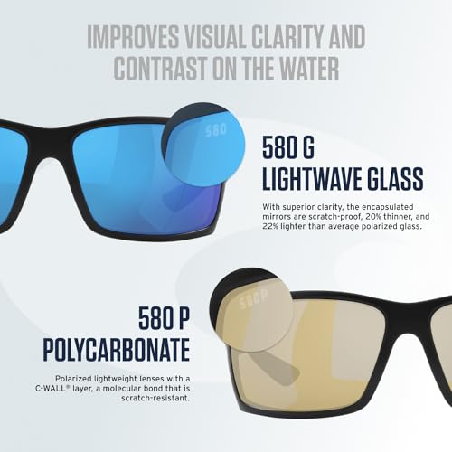 Costa Del Mar Cat Cay Sunglasses, Matte Caribbean