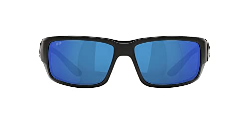 Men's Costa Del Mar Fantail Sunglasses, Blackout/Grey Blue Mirrored