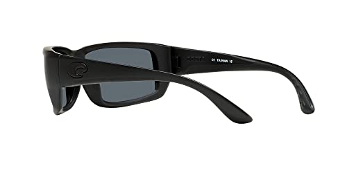 Men's Costa Del Mar Fantail Sunglasses, Blackout/Grey Blue Mirrored