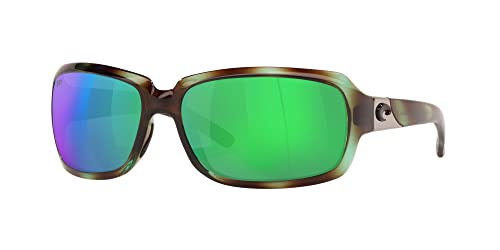 Costa Del Mar Women's Isabela Sunglasses, Shiny Seagrass/Green