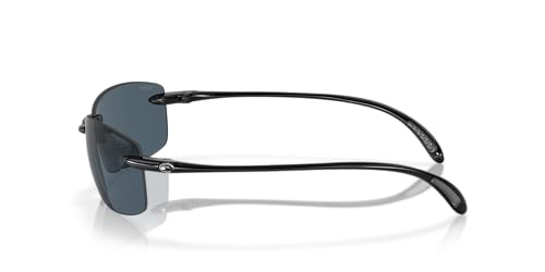 Costa Del Mar Polarized Men's Sunglasses - Shiny Black/Grey