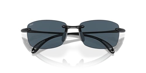 Costa Del Mar Polarized Men's Sunglasses - Shiny Black/Grey