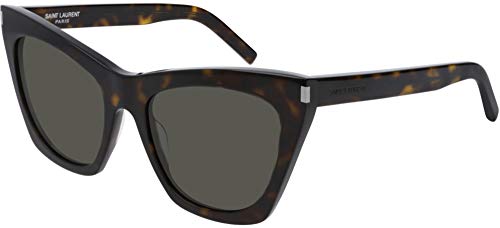 Saint Laurent Tortoise Frame Sunglasses with Grey Lenses