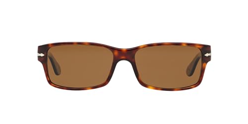 Persol PO2803S Rectangular Sunglasses, Havana/Brown Polarized