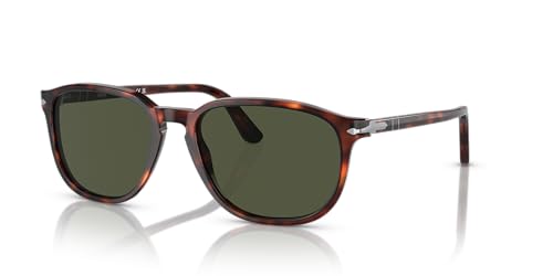 Persol Square Sunglasses, Havana/Green Gradient Lens