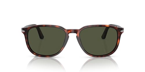 Persol Square Sunglasses, Havana/Green Gradient Lens