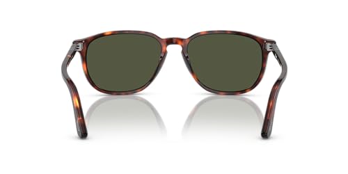 Persol Square Sunglasses, Havana/Green Gradient Lens