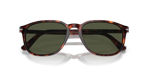 Persol Square Sunglasses, Havana/Green Gradient Lens