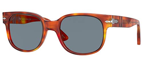 Persol Square Sunglasses in Terra Di Siena/Light Blue