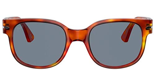 Persol Square Sunglasses in Terra Di Siena/Light Blue