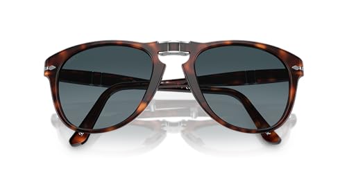 Persol PO0714 Aviator Sunglasses, Havana/Blue Gradient, 54mm