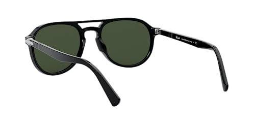 Persol Green Aviator Sunglasses 55mm Black Frame