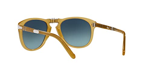 Men's Persol Steve McQueen Aviator Sunglasses, Opal Yellow/Blue