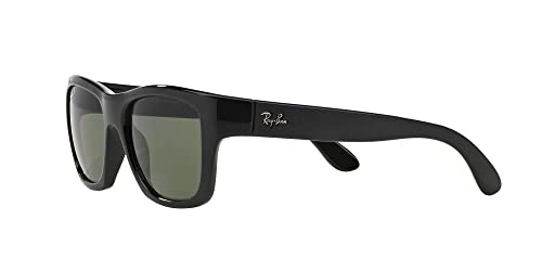 Ray-Ban RB4194 Black/Polarized Green Square Sunglasses