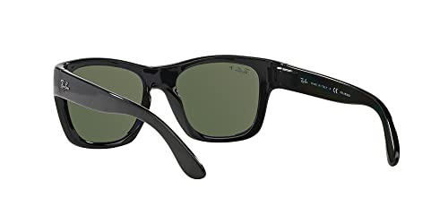 Ray-Ban RB4194 Black/Polarized Green Square Sunglasses