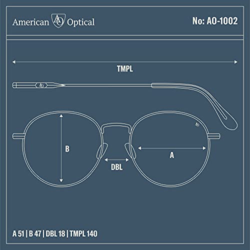 AO Sunglasses Matte Silver  with Calobar Green Lenses